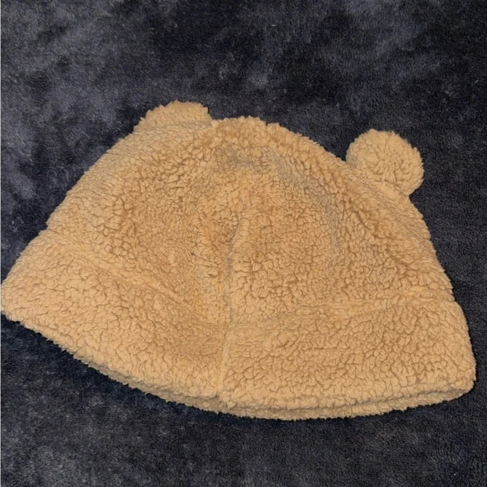 The North Face Kids Tan Sherpa Hat